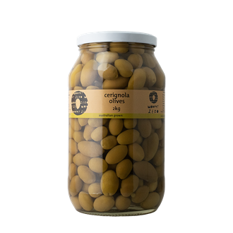 Green Cerignola Olives - 2kg Jar